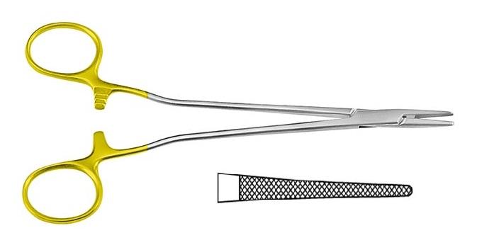 TC HEGAR-VASCULAR Голкотримач; прямий; із зубчиками; 14,0см. Tontarra Medizintechnik GmbH